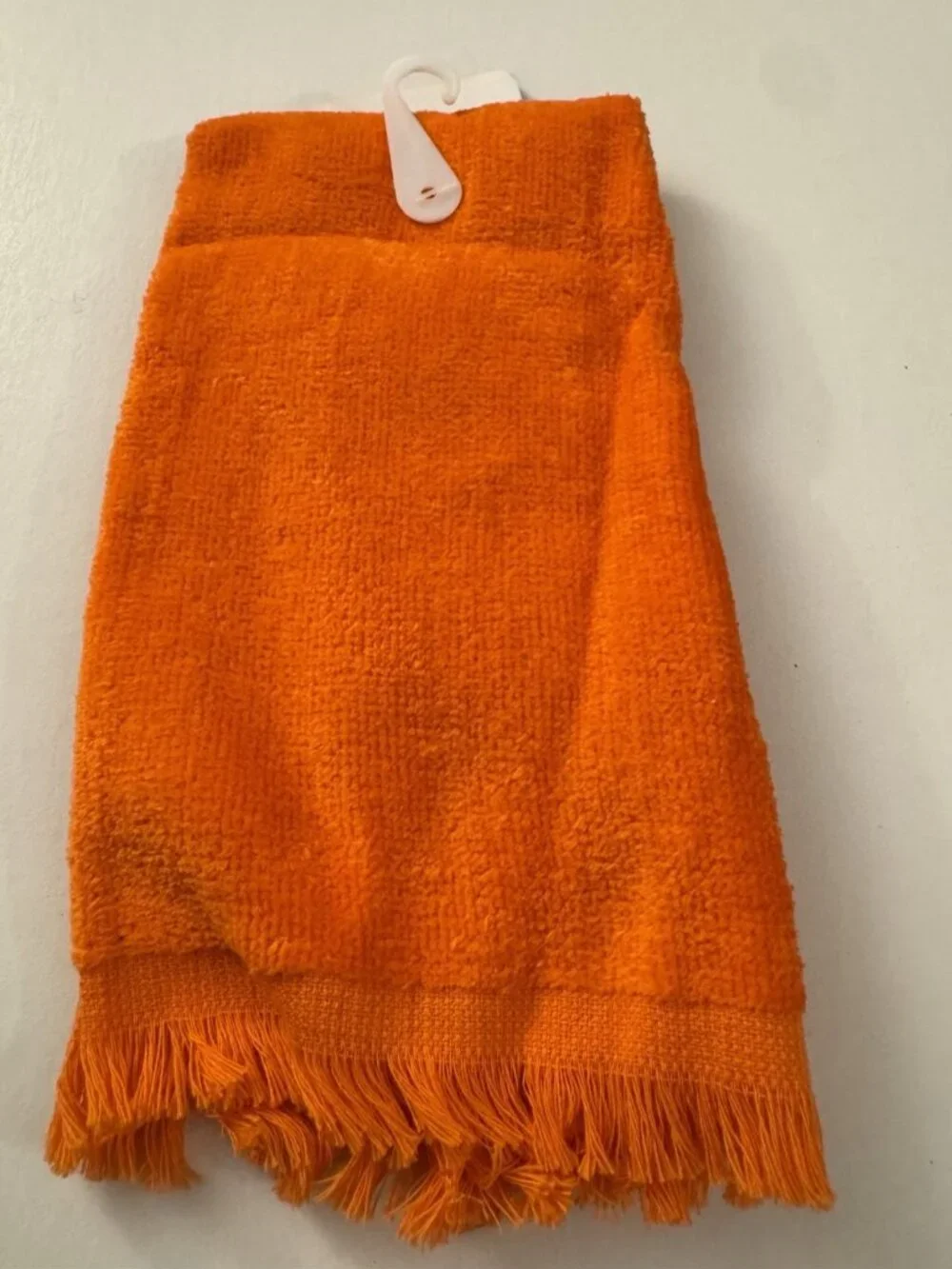 Vintage Looney Tunes Tweety Bird Halloween Witch Tea Hand Towel Orange 1997 D11
